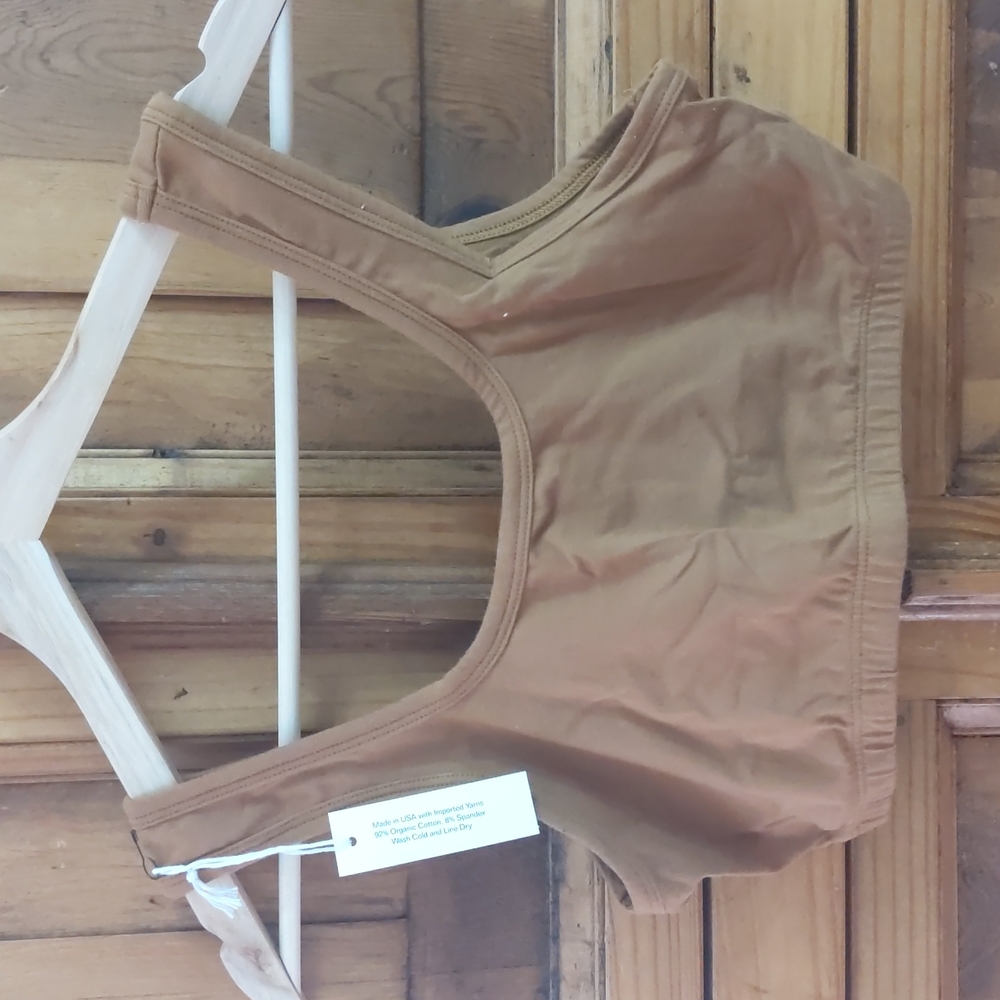 ARQ full coverage bra, XL, camel